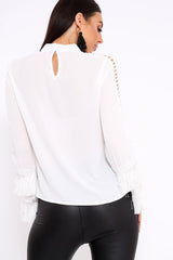 White Tassel Blouse - Wallis-Tops