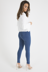 White Triple Frill Sleeve Top - Clara-Tops