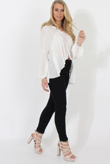 White V Front Top - Donna-Tops