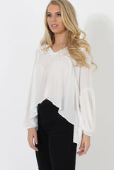 White V Front Top - Donna-Tops