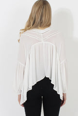 White V Front Top - Donna-Tops