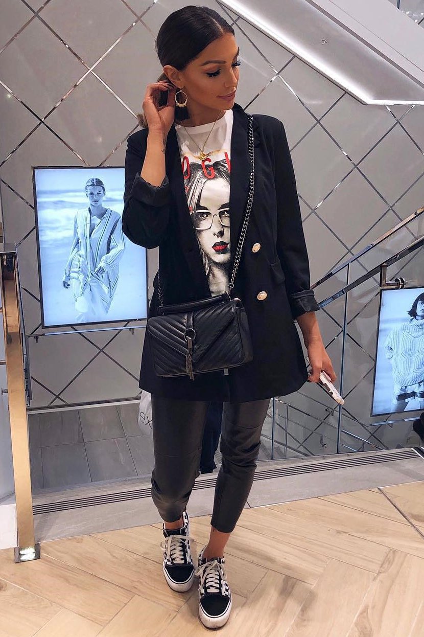 White Vogue Slogan T-shirt - Alana-Tops