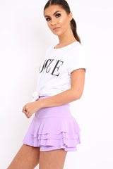 White Vogue Slogan Top - Birda-Tops