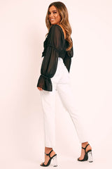 White Washed Denim Ripped Knee Boyfriend Jeans - Patsie-Jeans