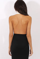 White halterneck Bodysuit - Isla-Bodysuits