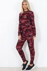 Wine Camouflage Loungewear -Lolo-Loungewear