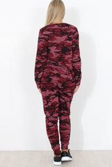 Wine Camouflage Loungewear -Lolo-Loungewear
