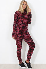 Wine Camouflage Loungewear -Lolo-Loungewear