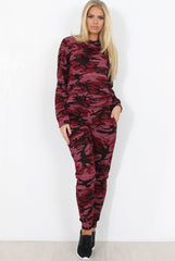 Wine Camouflage Loungewear -Lolo-Loungewear