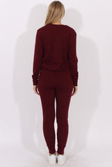 Wine Loungewear Set - Josie-Loungewear