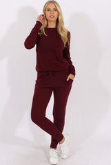 Wine Loungewear Set - Josie-Loungewear