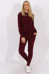 Wine Loungewear Set - Josie-Loungewear