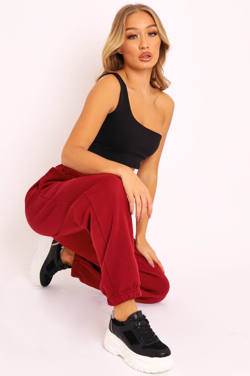 Wine Oversized Joggers - Erica-Joggers