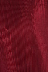 Wine Pleated Long High Waisted Trousers - Jojo-Trousers