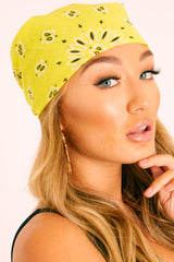 Yellow Bandana Hair Scarf - Dalya-Hair