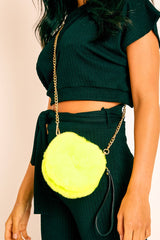 Yellow Fluffy Circle Bag - Gola-Bags