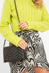 Zebra Print Frill Tie Front Mini Skirt - Daizee-Skirts