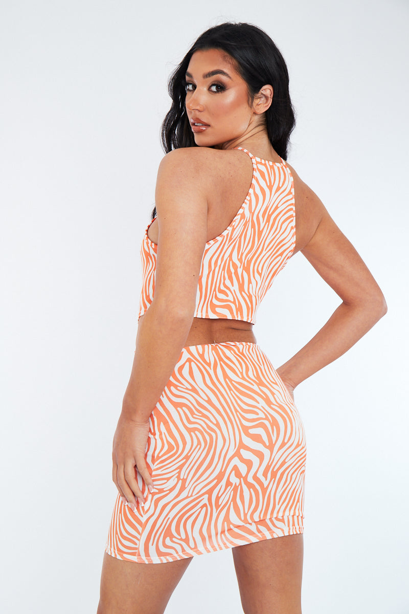 orange zebra print dress Bold Orange Zebra Print Shirt Dress