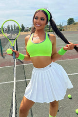 White Tennis Mini Skirt - Giselle