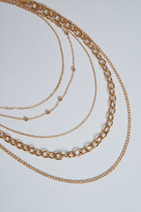 Gold Stacked Necklace - Ayra