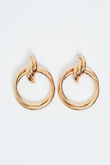 Gold Stacked Hoop Earrings - Zoja