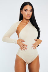 Stone One Sleeve Slinky Bodysuit - Adeen