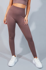 Mocha Seamless Gym Leggings - Chiara