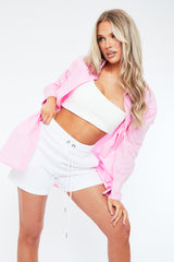 White Sweat Shorts - Amara