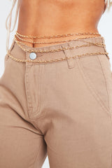 Gold Layered Chain Belt - Faiza