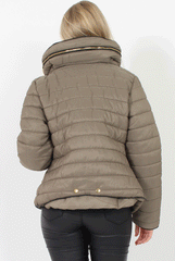 Light Khaki Padded Coat - Zara
